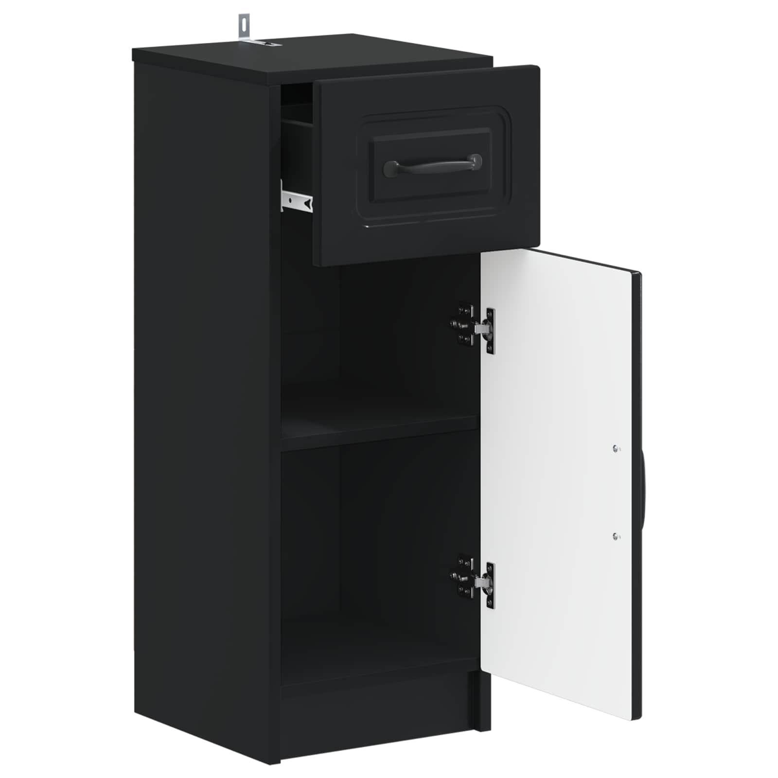 vidaXL Bathroom Storage Cainet UTRECHT Black 30 x 31 x 77 cm 3
