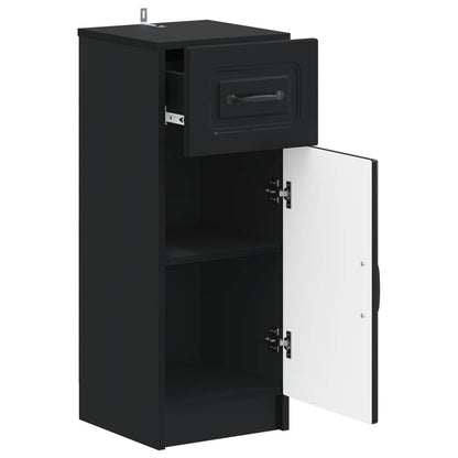 vidaXL Bathroom Storage Cainet UTRECHT Black 30 x 31 x 77 cm 3