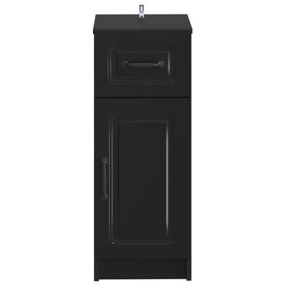 vidaXL Bathroom Storage Cainet UTRECHT Black 30 x 31 x 77 cm 4