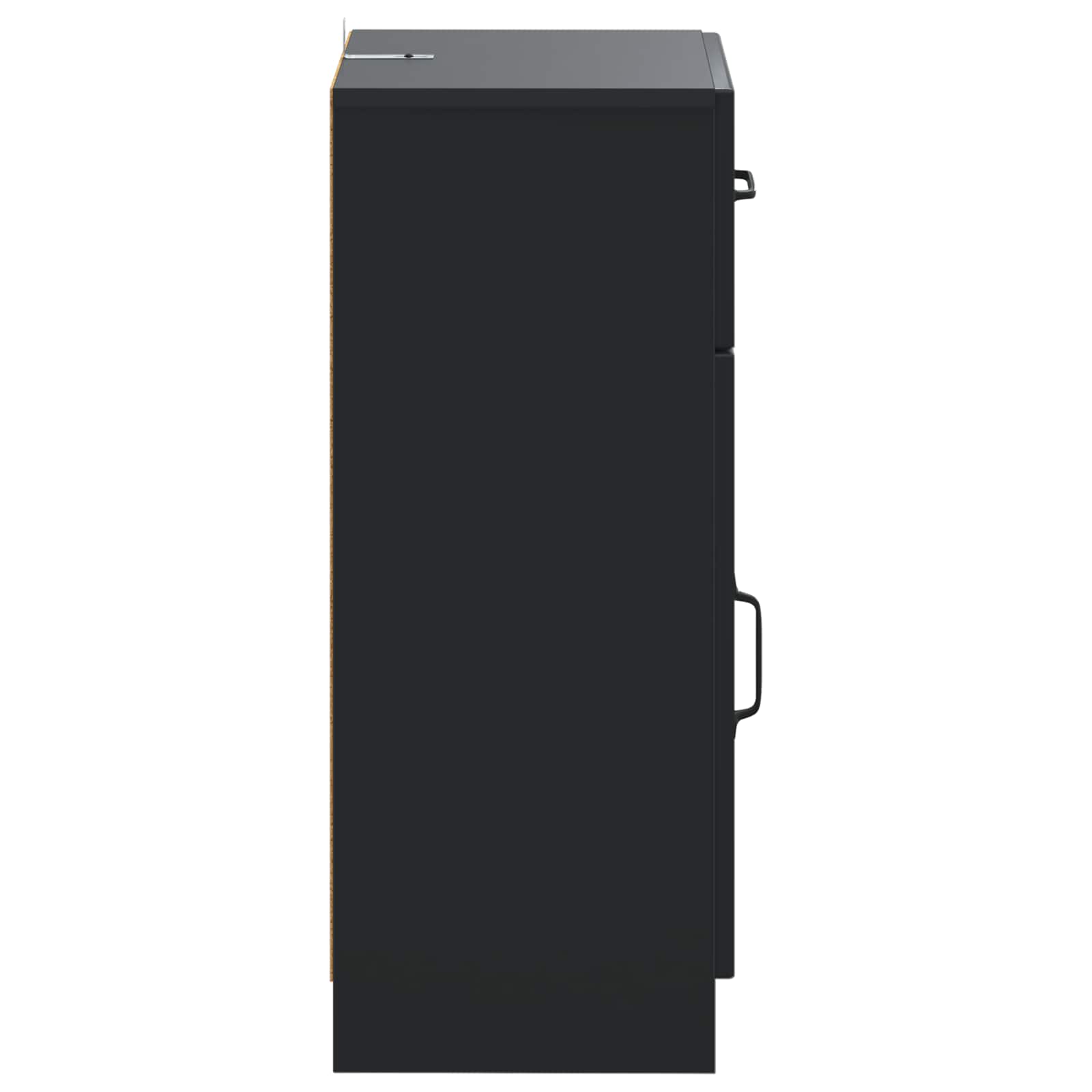 vidaXL Bathroom Storage Cainet UTRECHT Black 30 x 31 x 77 cm 5