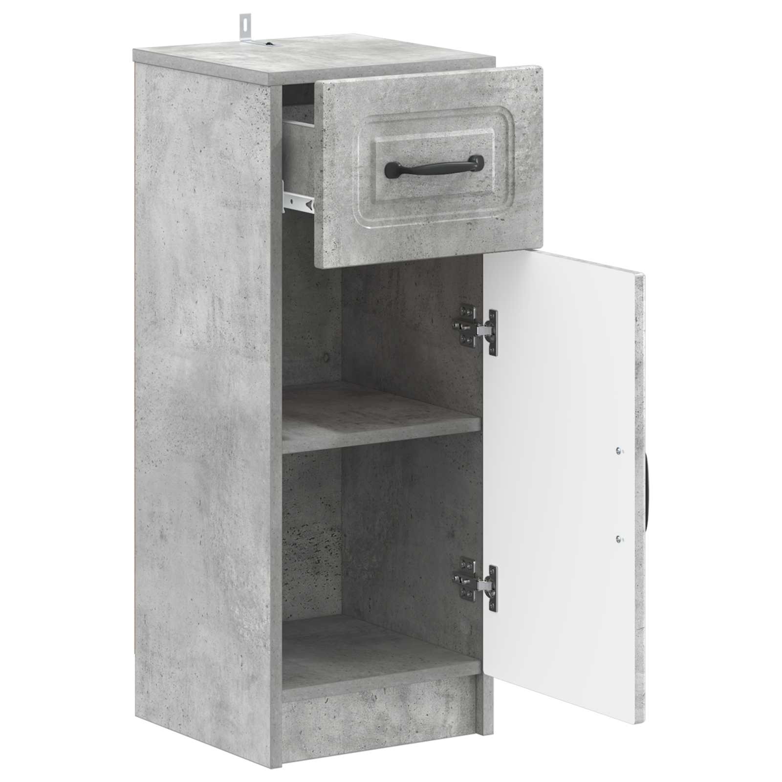 vidaXL Bathroom Storage Cainet UTRECHT Concrete Grey 30 x 31 x 77 cm 3