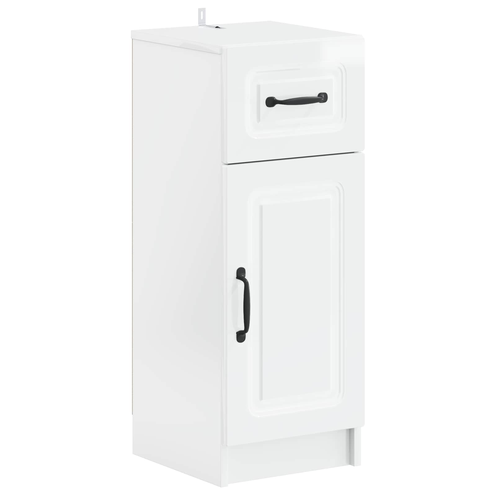 vidaXL Bathroom Storage Cainet UTRECHT High Gloss White 2