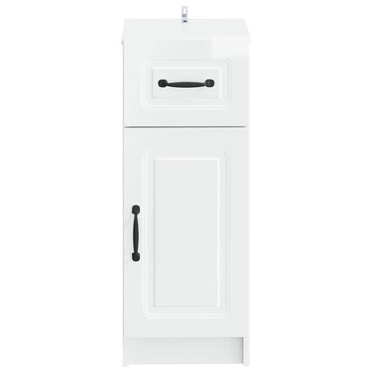 vidaXL Bathroom Storage Cainet UTRECHT High Gloss White 4