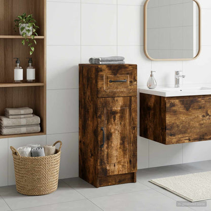 vidaXL Bathroom Storage Cainet UTRECHT Smoked Oak 30 x 31 x 77 cm 1