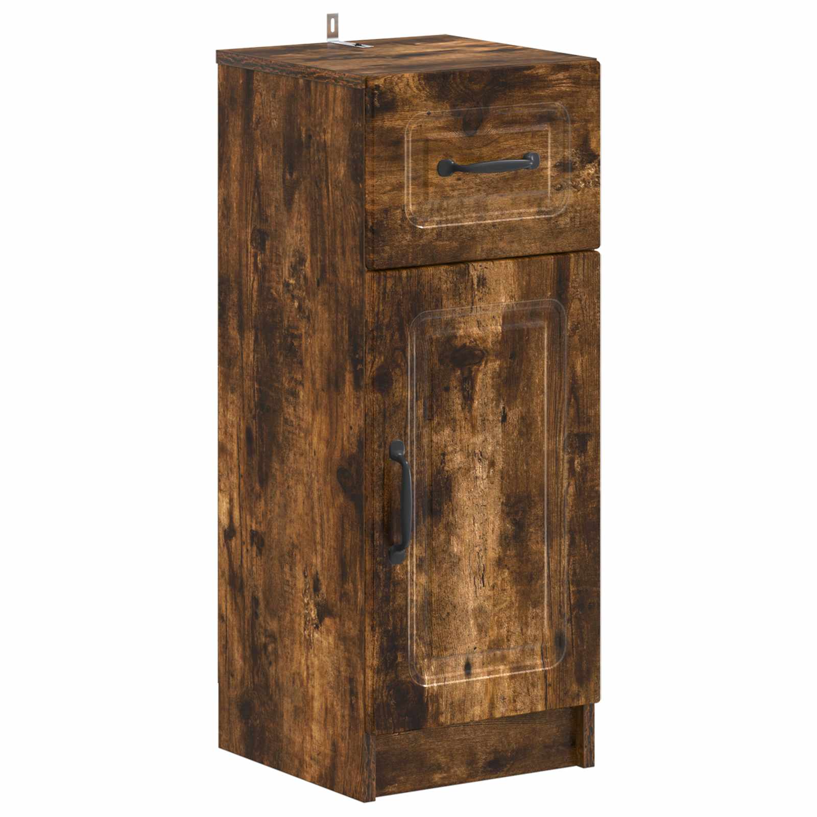 vidaXL Bathroom Storage Cainet UTRECHT Smoked Oak 30 x 31 x 77 cm 2