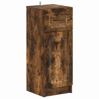 vidaXL Bathroom Storage Cainet UTRECHT Smoked Oak 30 x 31 x 77 cm 2