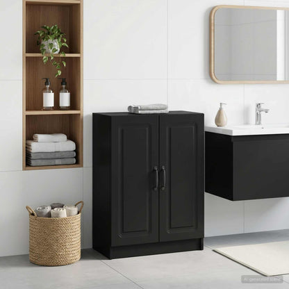 vidaXL Bathroom Storage Cainet UTRECHT Black 59.5 x 31 x 77 cm 1