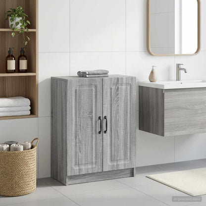 vidaXL Bathroom Storage Cainet UTRECHT Grey Sonoma 59.5 x 31 x 77 cm 1