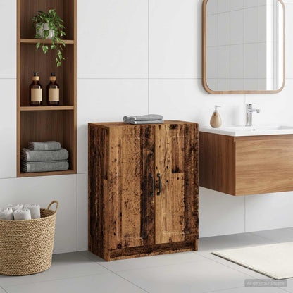 vidaXL Bathroom Storage Cainet UTRECHT Old Wood 59.5 x 31 x 77 cm 1