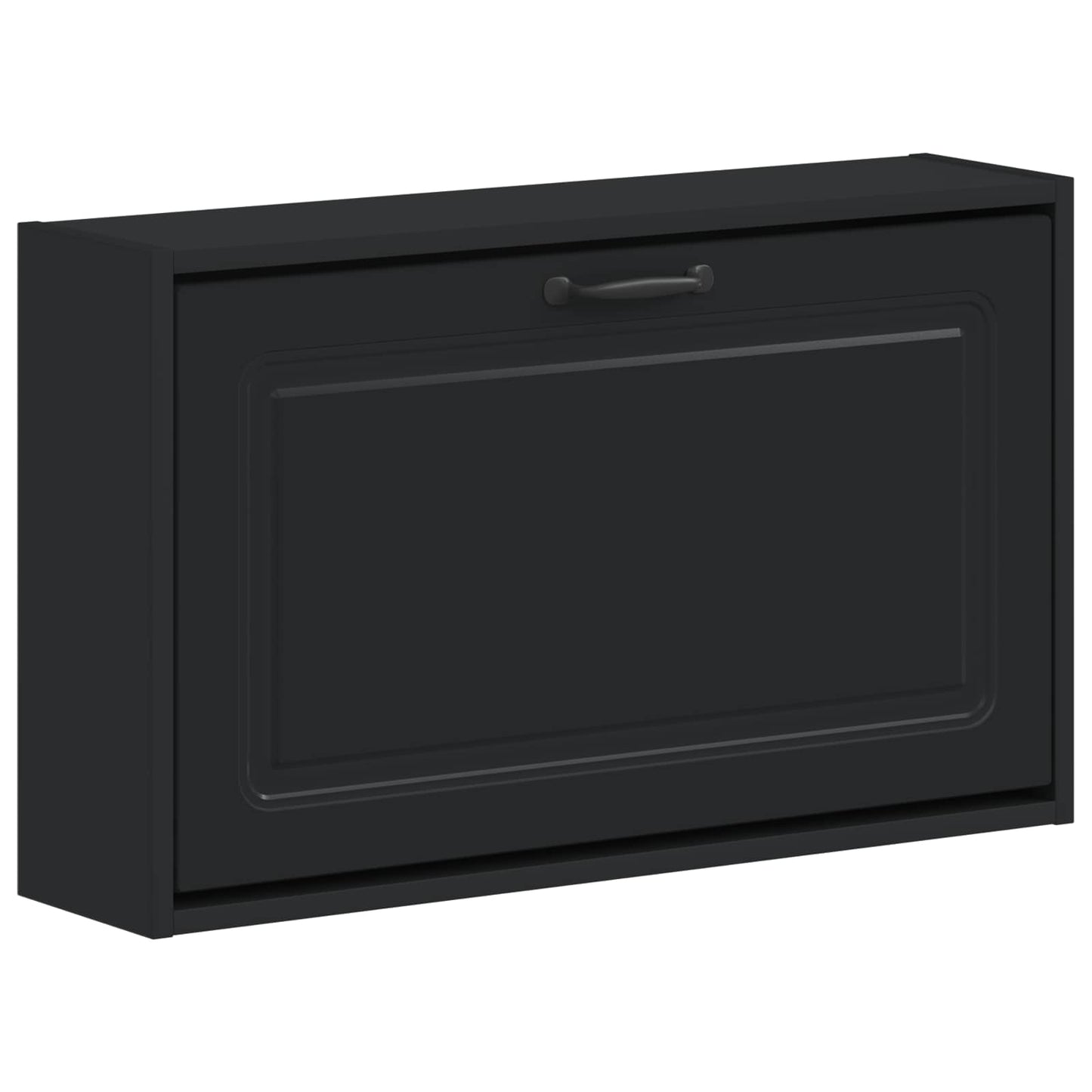 vidaXL Wall-Mounted Shoe Cabinet UTRECHT 71 x 17 x 43 cm Black 2