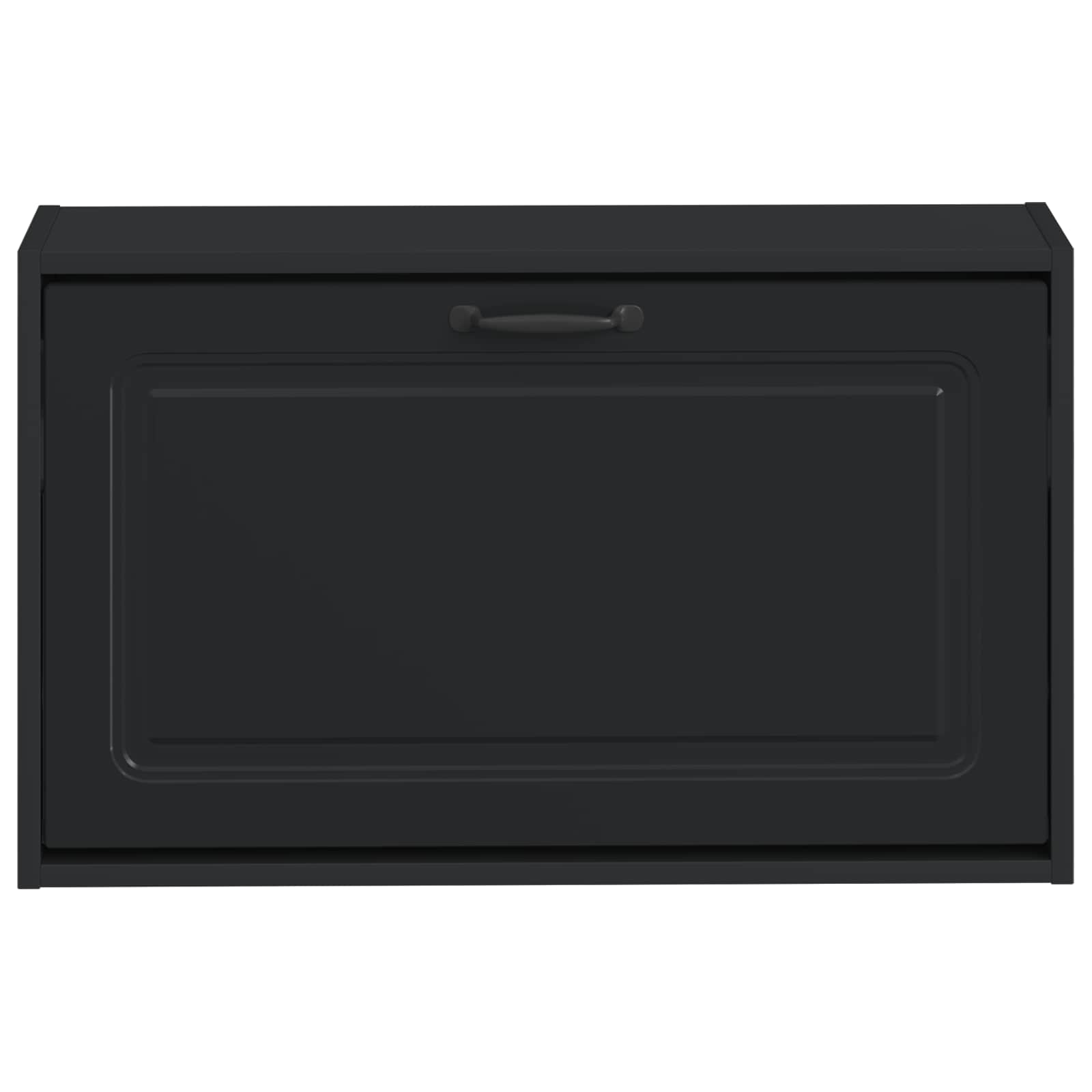 vidaXL Wall-Mounted Shoe Cabinet UTRECHT 71 x 17 x 43 cm Black 4
