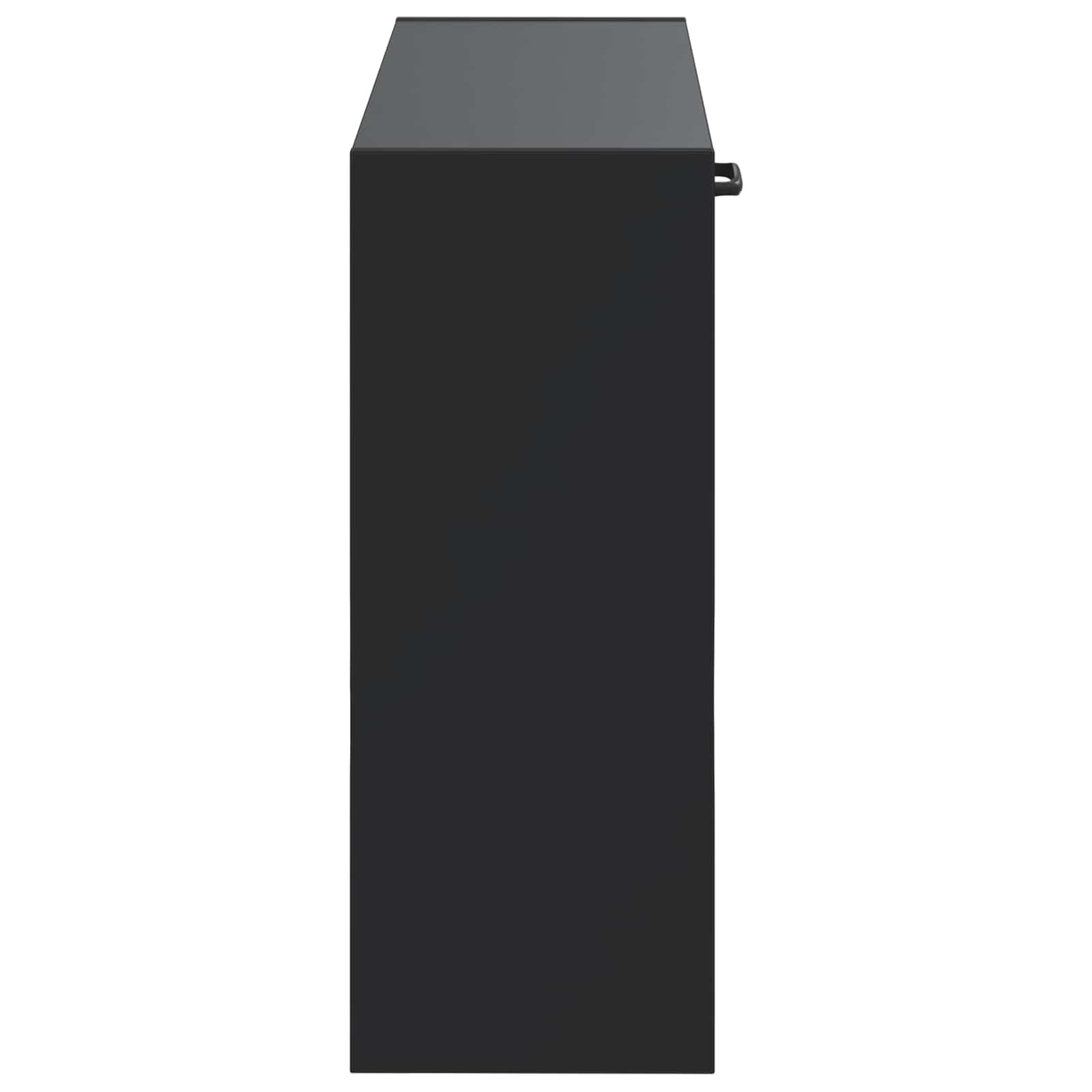 vidaXL Wall-Mounted Shoe Cabinet UTRECHT 71 x 17 x 43 cm Black 5