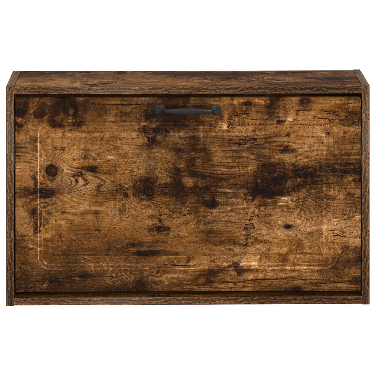vidaXL Wall-Mounted Shoe Cabinet UTRECHT 71 x 17 x 43 cm Smoked Oak 4