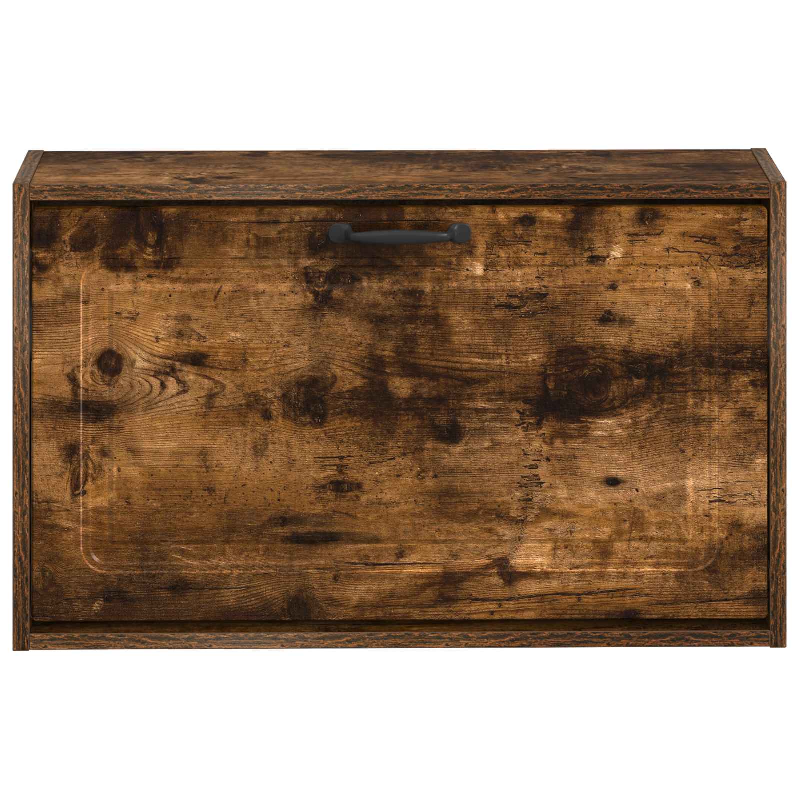 vidaXL Wall-Mounted Shoe Cabinet UTRECHT 71 x 17 x 43 cm Smoked Oak 4