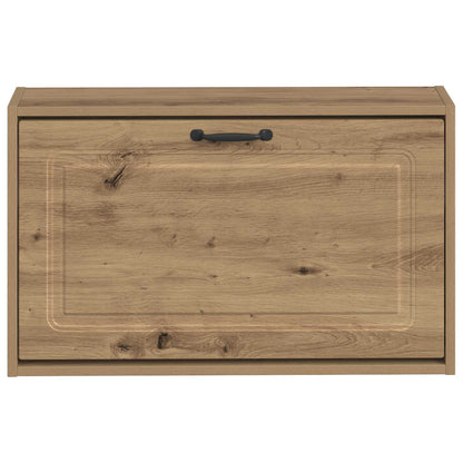 vidaXL Wall-Mounted Shoe Cabinet UTRECHT 71 x 17 x 43 cm Artisan Oak 4