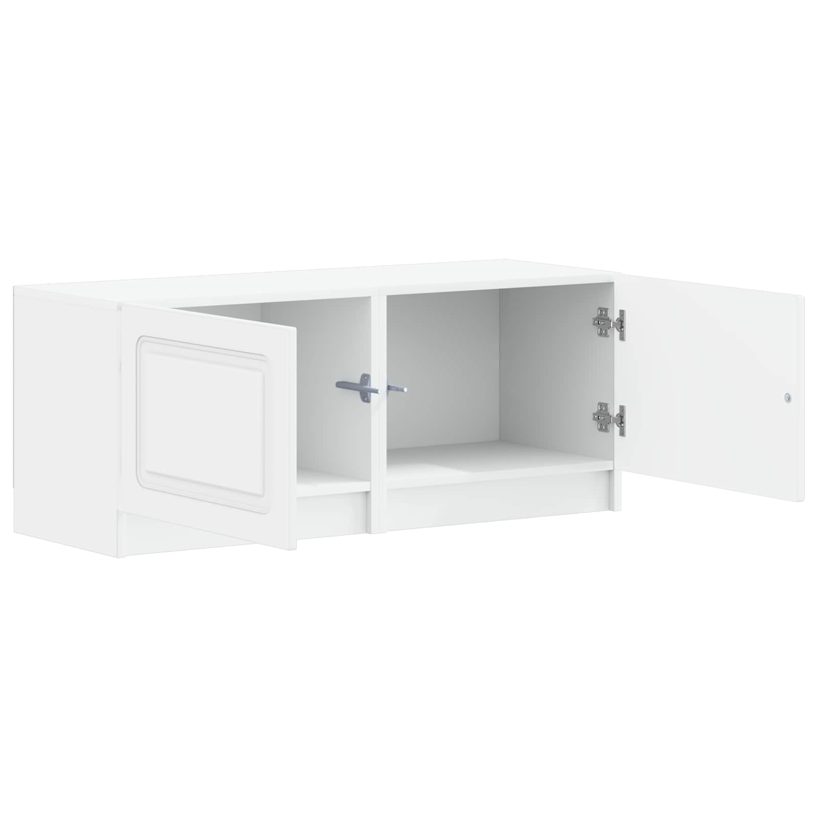 vidaXL TV Cabinet White Engineered Wood 3