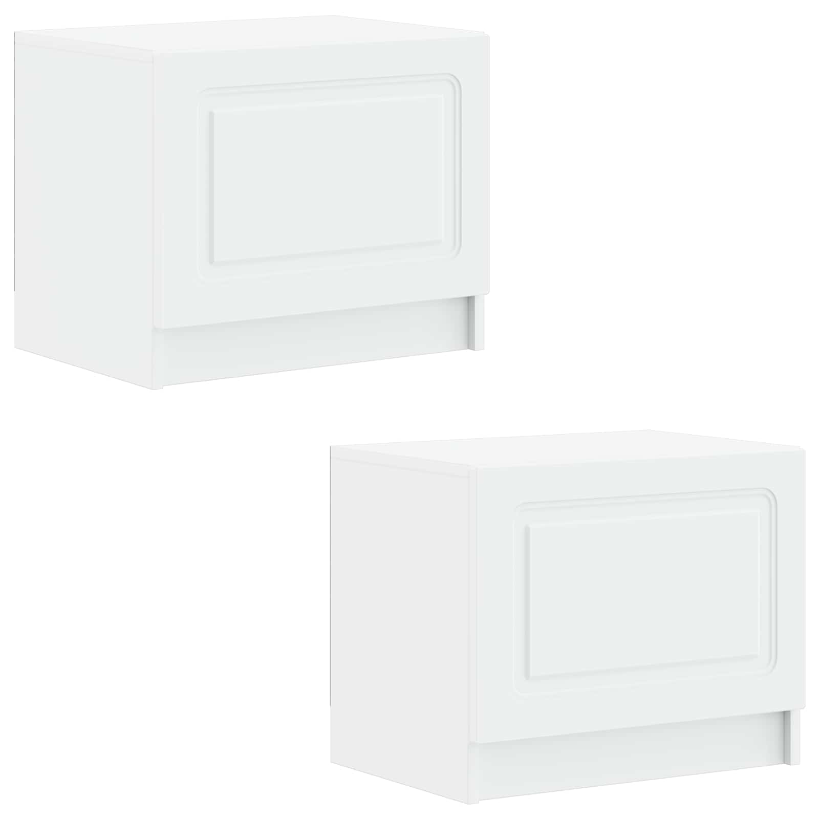 vidaXL TV Cabinet White Engineered Wood 4