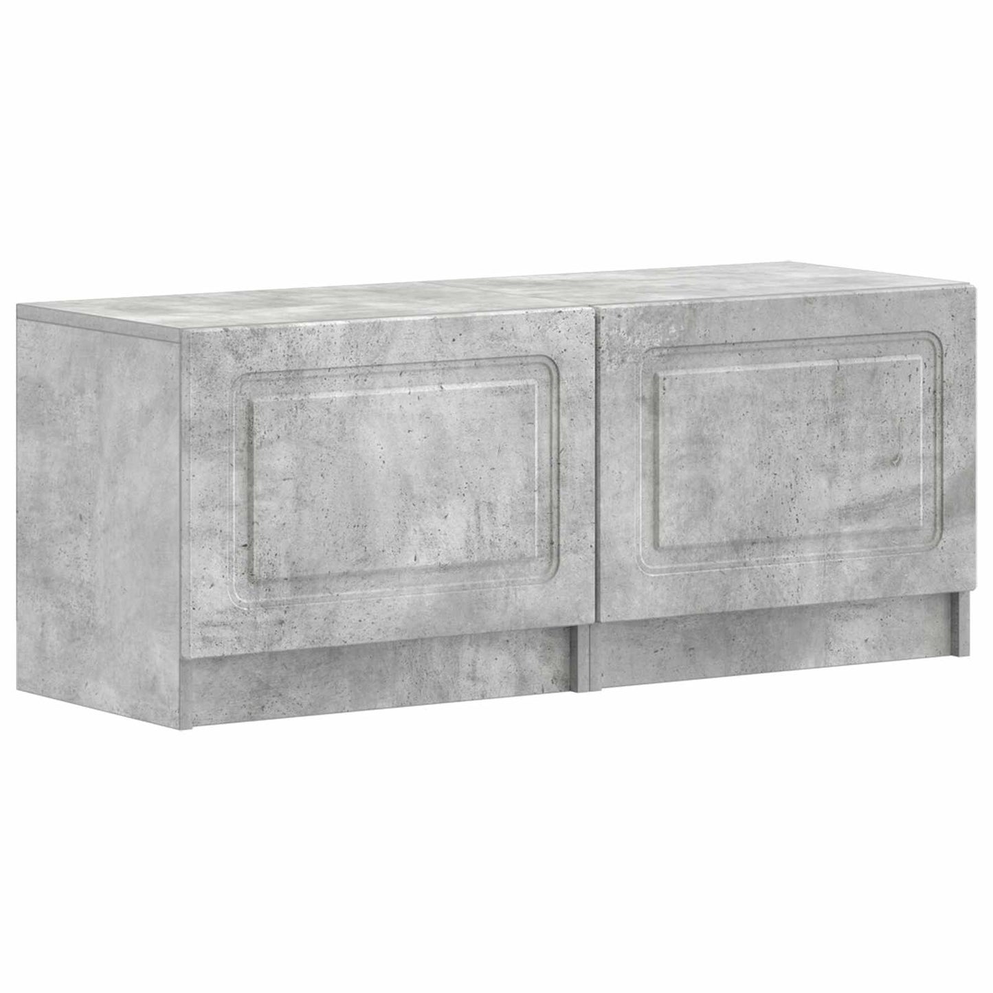 vidaXL TV Cabinet Concrete Grey Engineered Wood 2