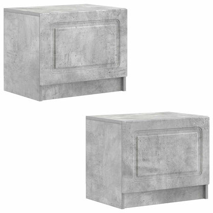 vidaXL TV Cabinet Concrete Grey Engineered Wood 4