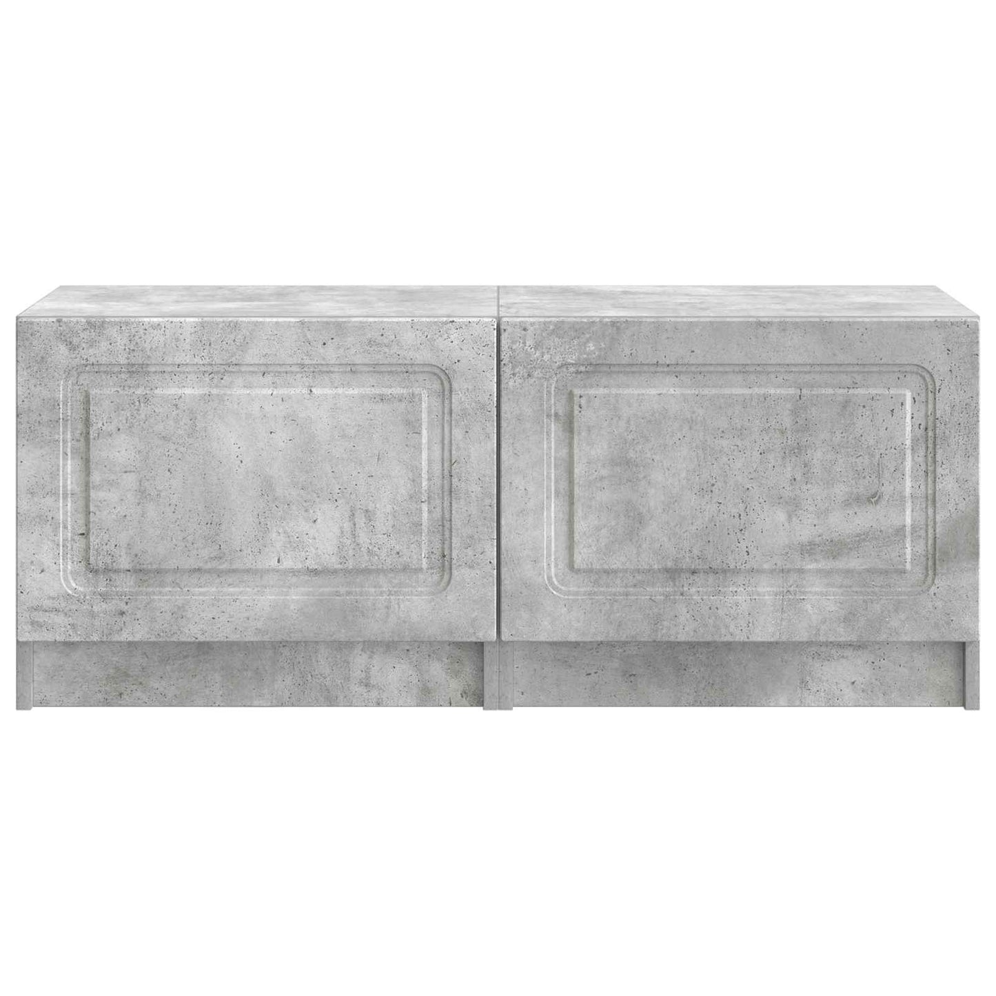 vidaXL TV Cabinet Concrete Grey Engineered Wood 5