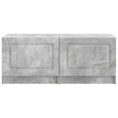 vidaXL TV Cabinet Concrete Grey Engineered Wood 5