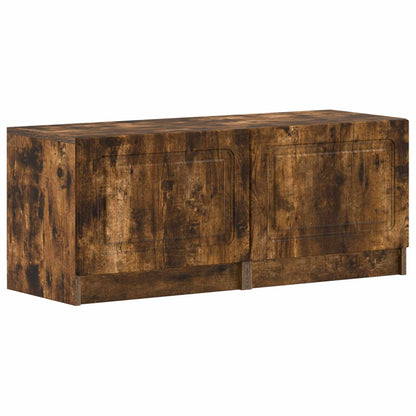 vidaXL TV Cabinet Smoked Oak Engineered Wood 2