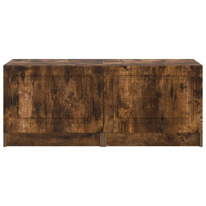 vidaXL TV Cabinet Smoked Oak Engineered Wood 5