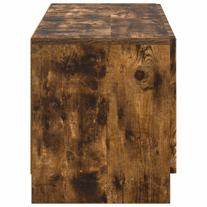 vidaXL TV Cabinet Smoked Oak Engineered Wood 6