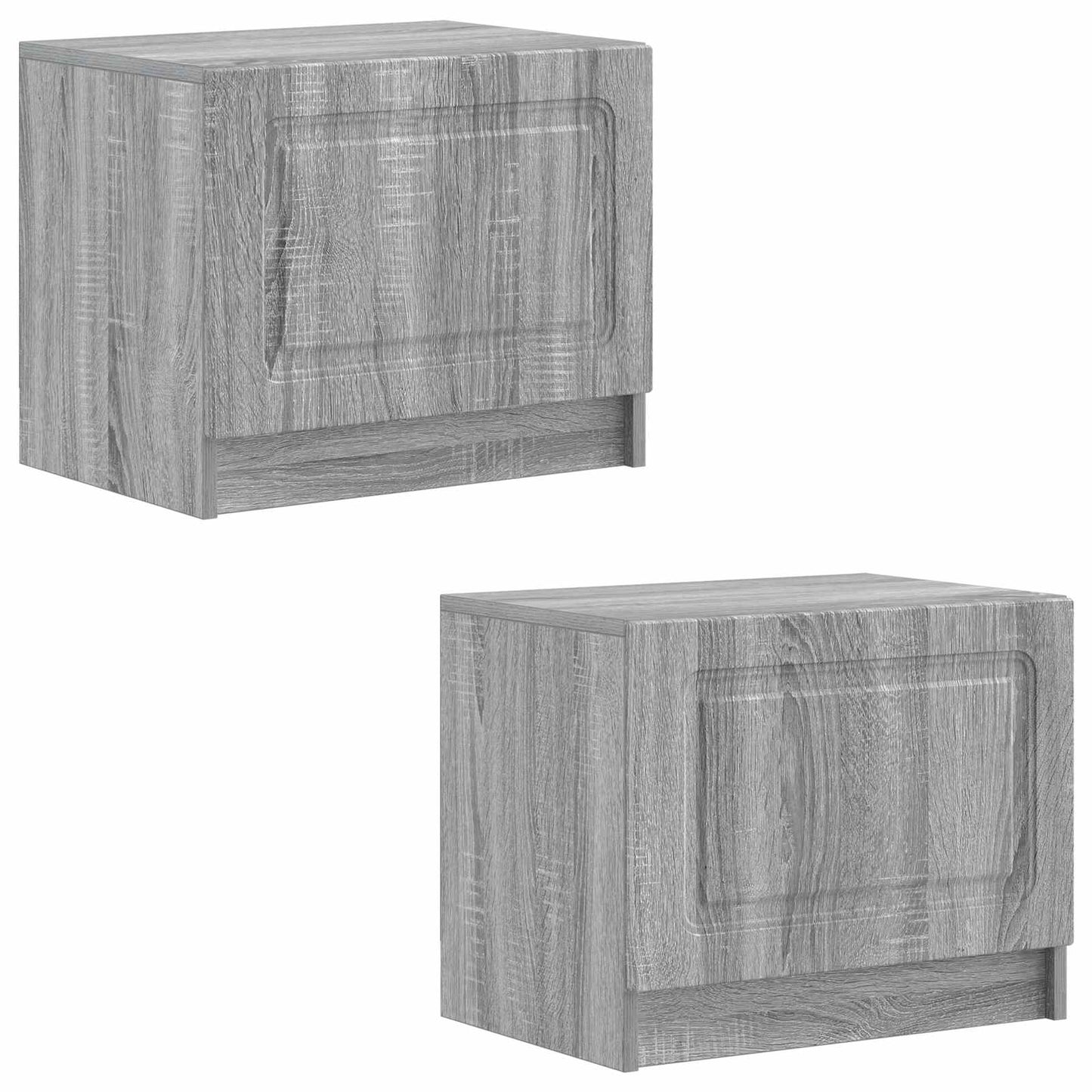 vidaXL TV Cabinet Grey Sonoma Engineered Wood 4