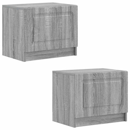 vidaXL TV Cabinet Grey Sonoma Engineered Wood 4