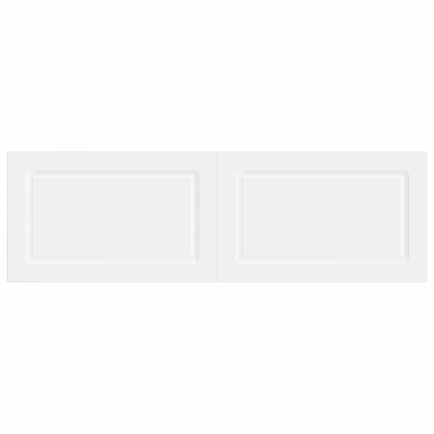 vidaXL Wall-Mounted Headboard UTRECHT White Engineered Wood 3