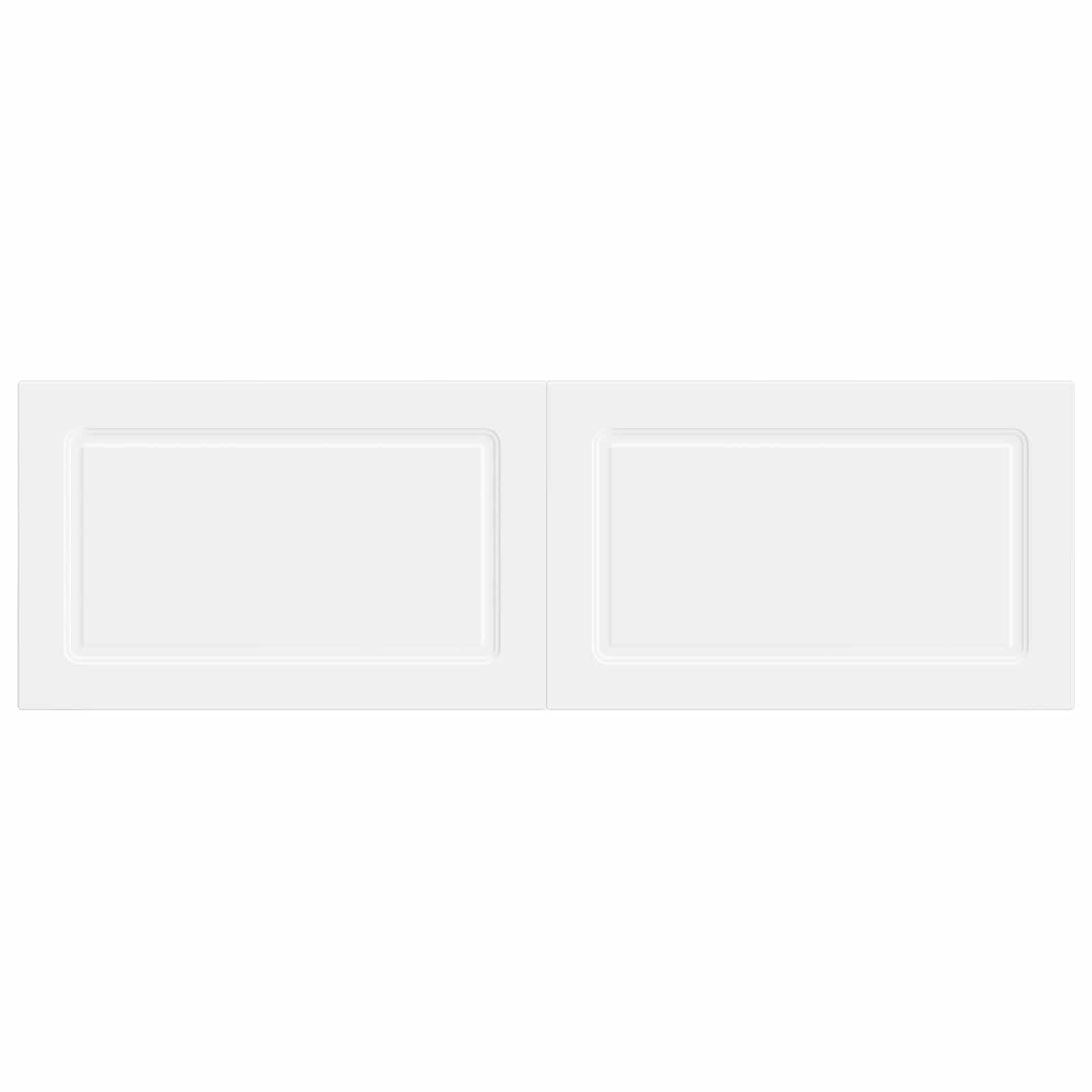 vidaXL Wall-Mounted Headboard UTRECHT White Engineered Wood 3
