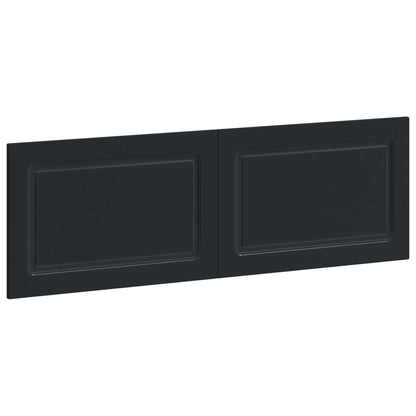 vidaXL Wall-Mounted Headboard UTRECHT Black Engineered Wood 2