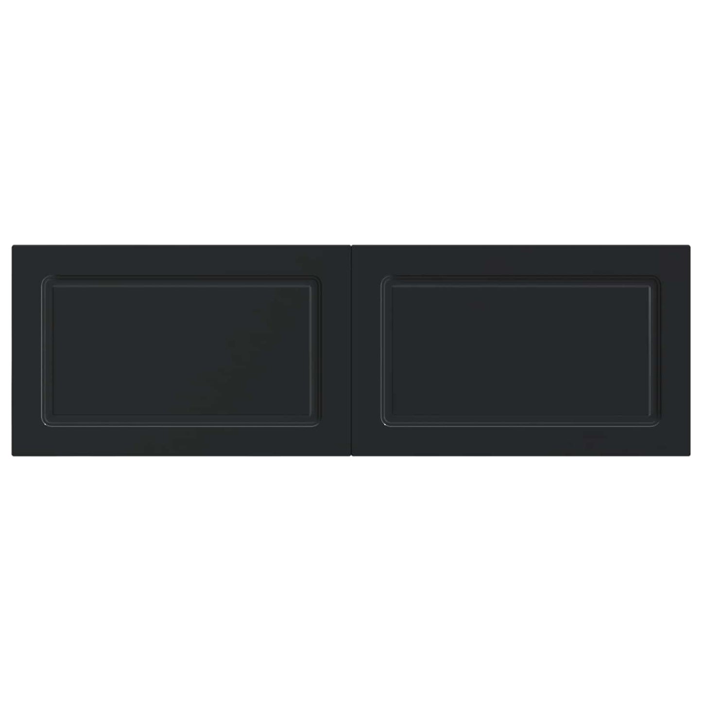 vidaXL Wall-Mounted Headboard UTRECHT Black Engineered Wood 3