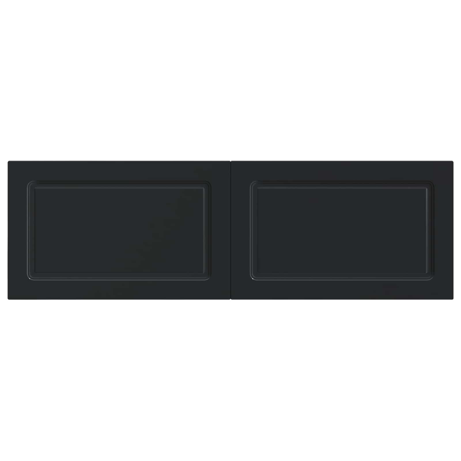 vidaXL Wall-Mounted Headboard UTRECHT Black Engineered Wood 3