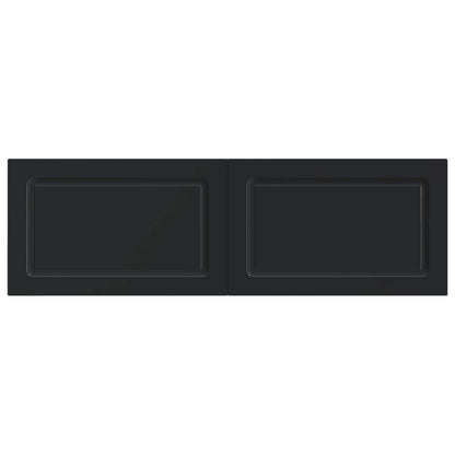 vidaXL Wall-Mounted Headboard UTRECHT Black Engineered Wood 3