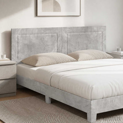 vidaXL Wall-Mounted Headboard UTRECHT Concrete Grey Engineered Wood 1