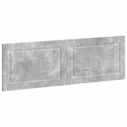 vidaXL Wall-Mounted Headboard UTRECHT Concrete Grey Engineered Wood 2