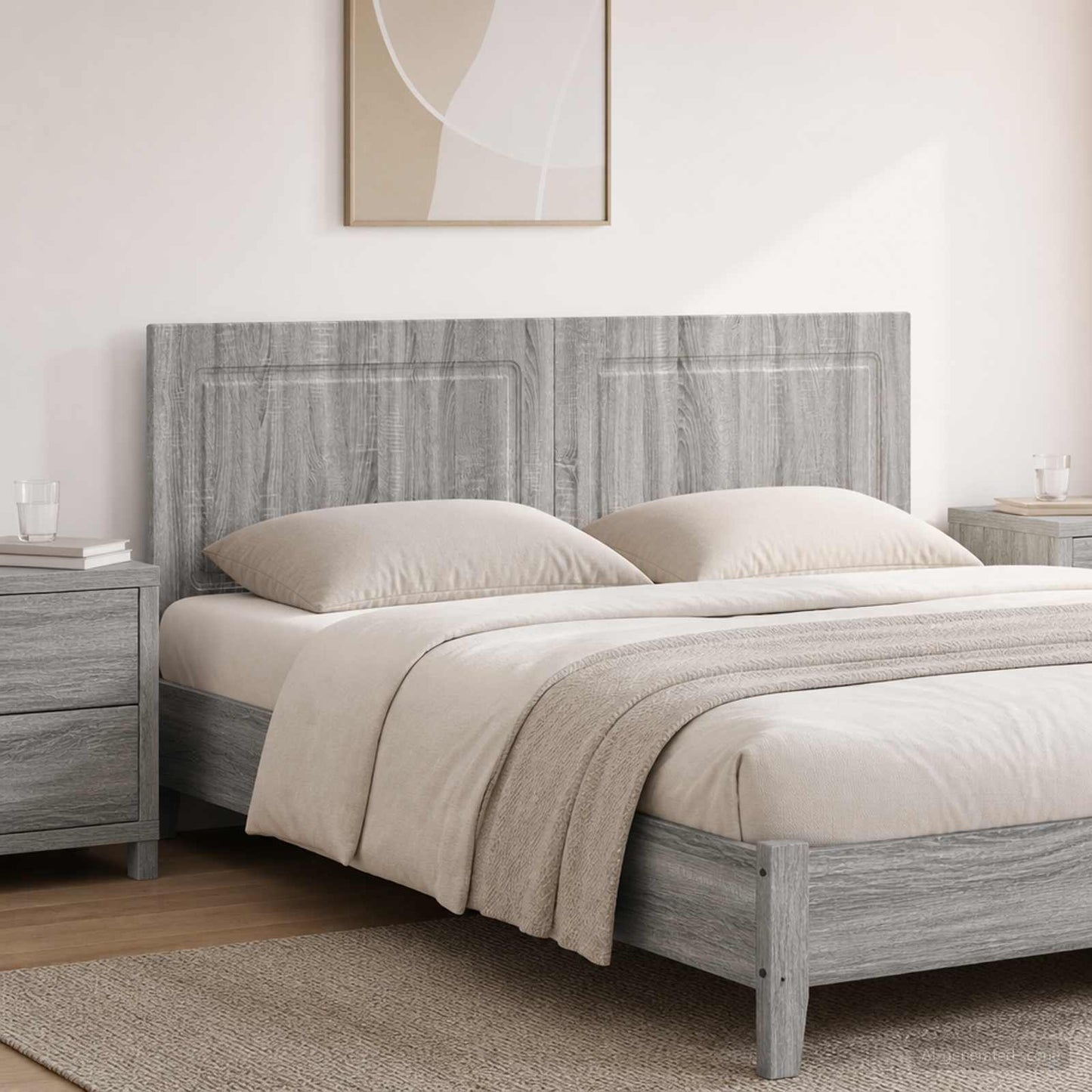 vidaXL Wall-Mounted Headboard UTRECHT Grey Sonoma Engineered Wood 1