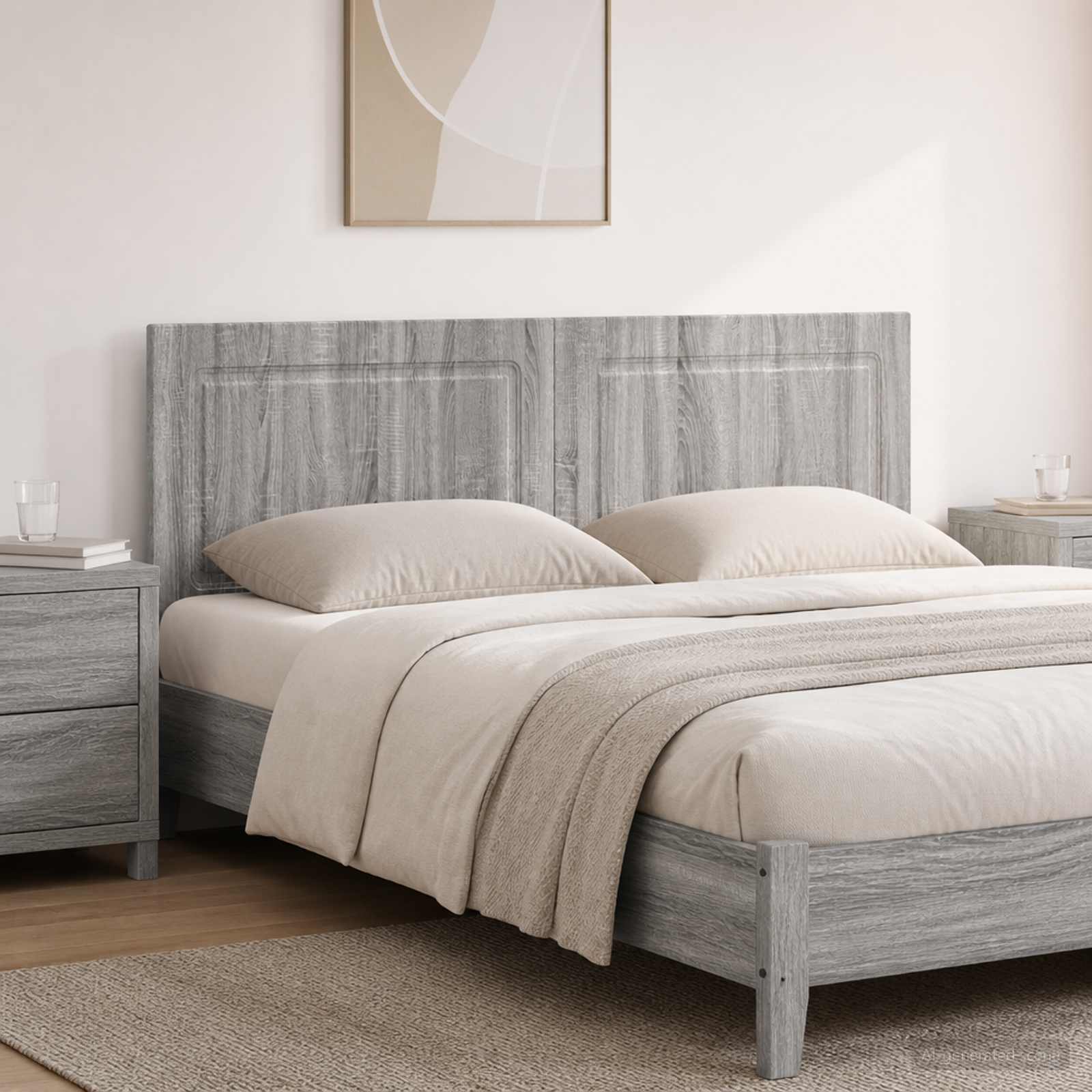 vidaXL Wall-Mounted Headboard UTRECHT Grey Sonoma Engineered Wood 1