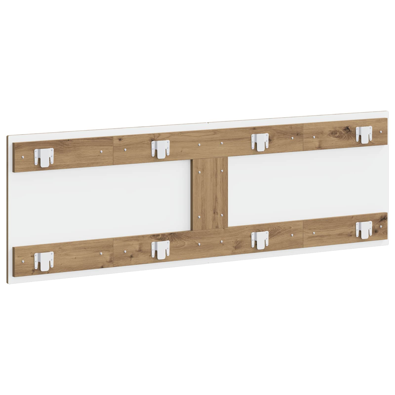 vidaXL Wall-Mounted Headboard UTRECHT Artisan Oak Engineered Wood 5