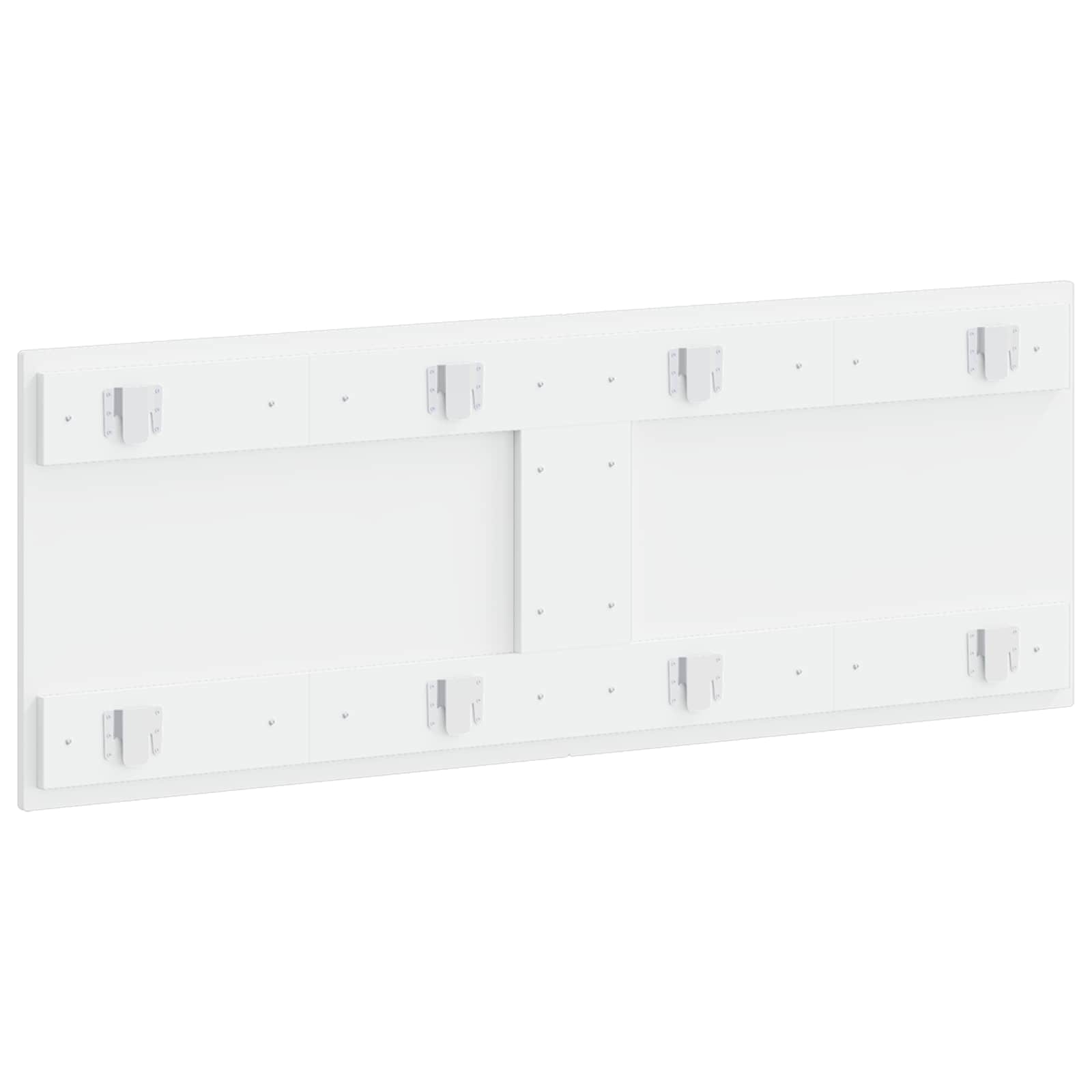 vidaXL Wall-Mounted Headboard UTRECHT White Engineered Wood 5
