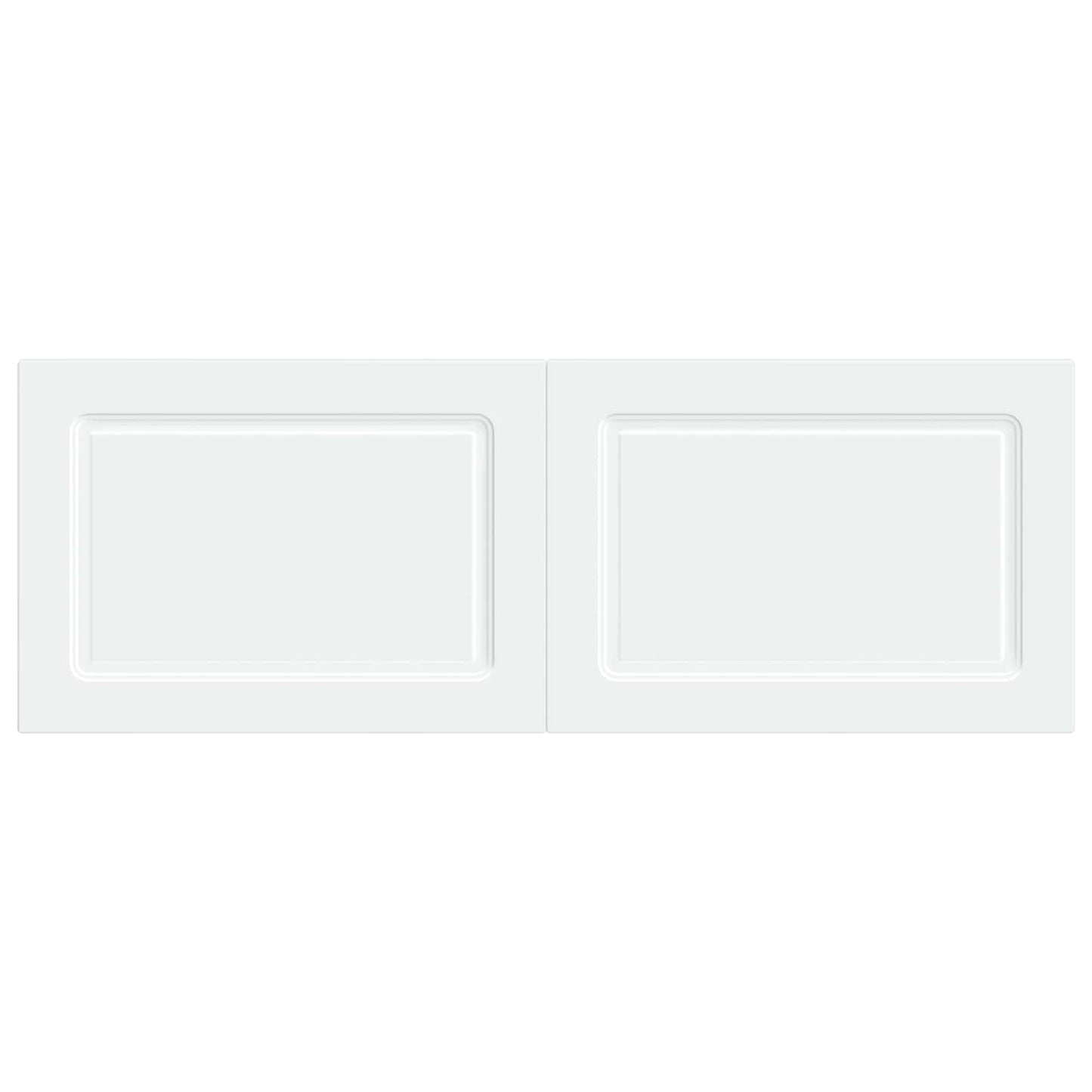 vidaXL Wall-Mounted Headboard UTRECHT White Engineered Wood 3