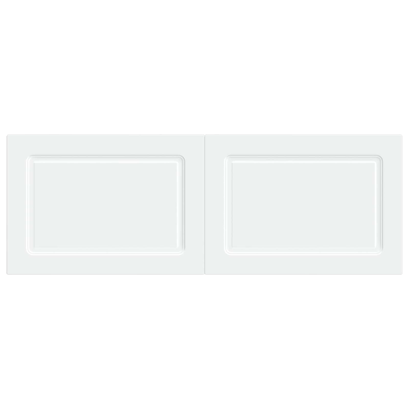 vidaXL Wall-Mounted Headboard UTRECHT White Engineered Wood 3