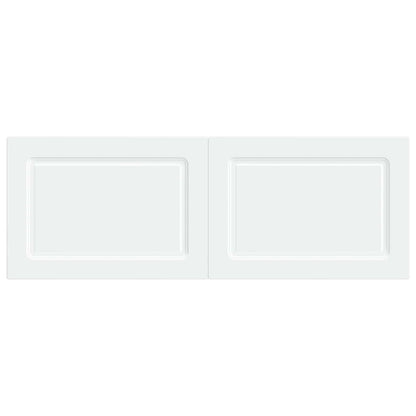 vidaXL Wall-Mounted Headboard UTRECHT White Engineered Wood 3