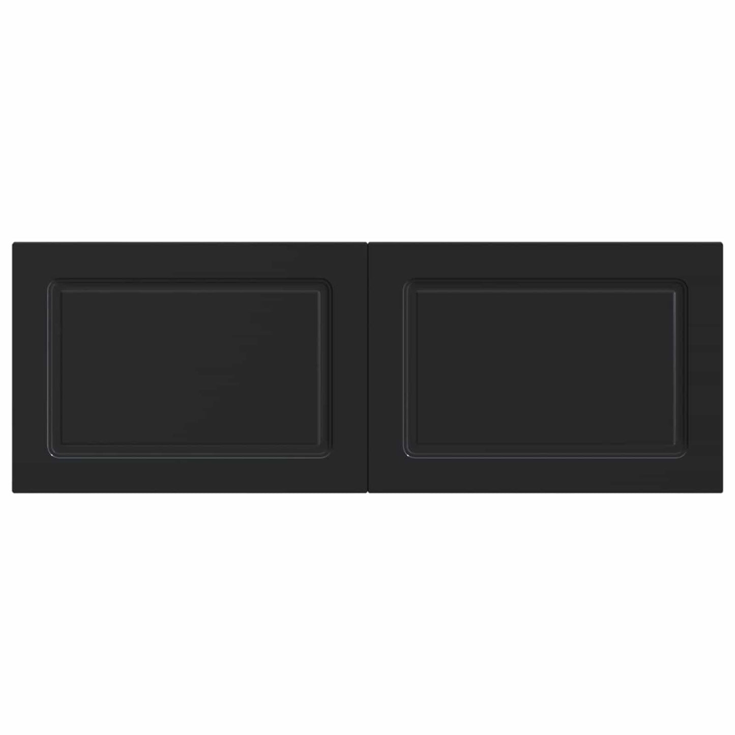 vidaXL Wall-Mounted Headboard UTRECHT Black Engineered Wood 3