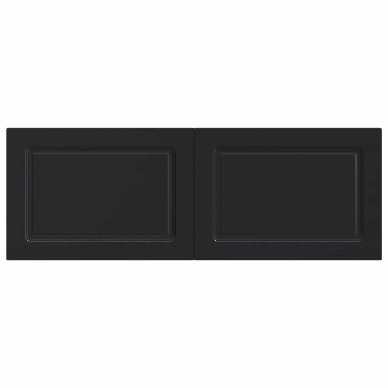 vidaXL Wall-Mounted Headboard UTRECHT Black Engineered Wood 3