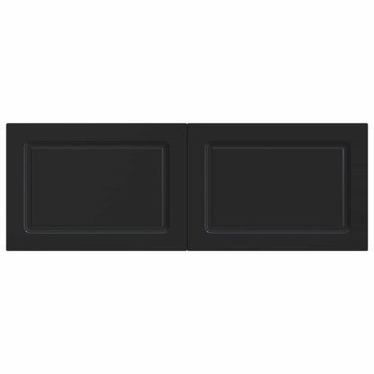 vidaXL Wall-Mounted Headboard UTRECHT Black Engineered Wood 3