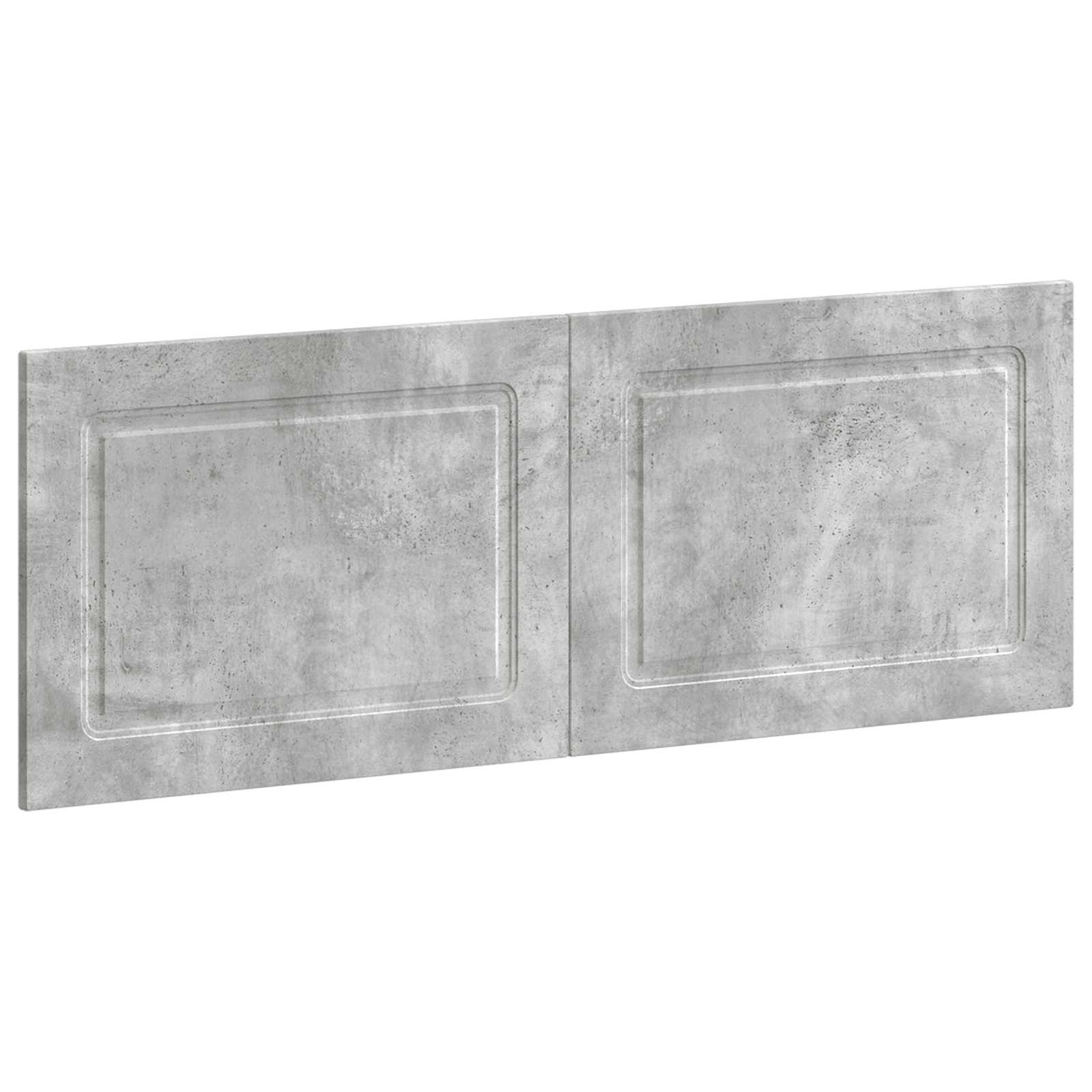 vidaXL Wall-Mounted Headboard UTRECHT Concrete Grey Engineered Wood 2