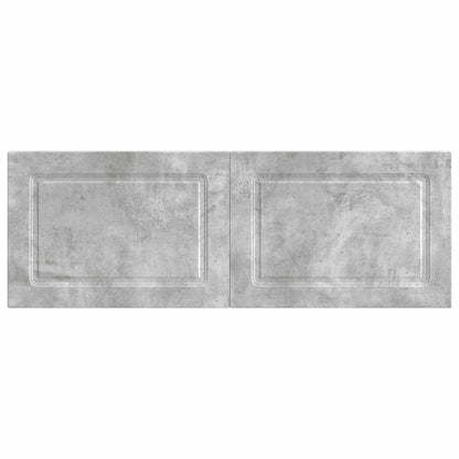 vidaXL Wall-Mounted Headboard UTRECHT Concrete Grey Engineered Wood 3